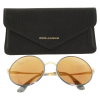 Dolce & Gabbana Sonnenbrille in Grau/Gold