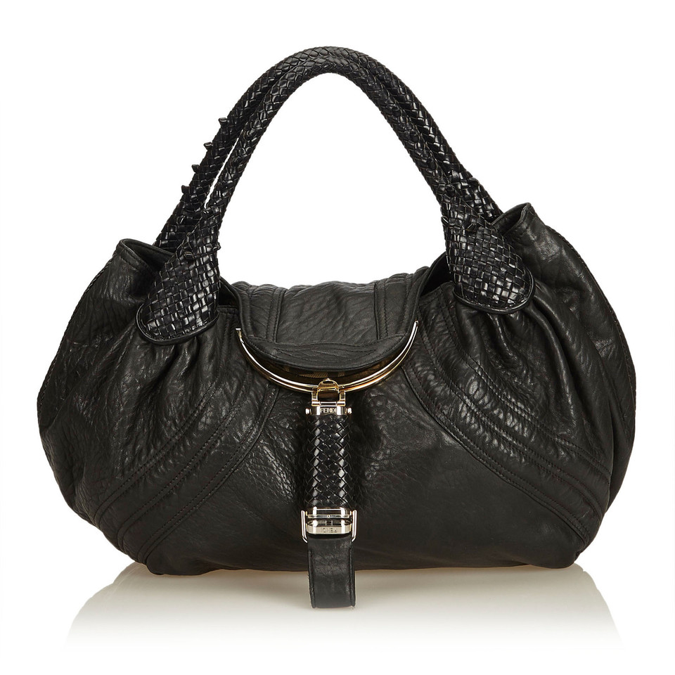 Fendi Spy Bag Normal Leather in Black