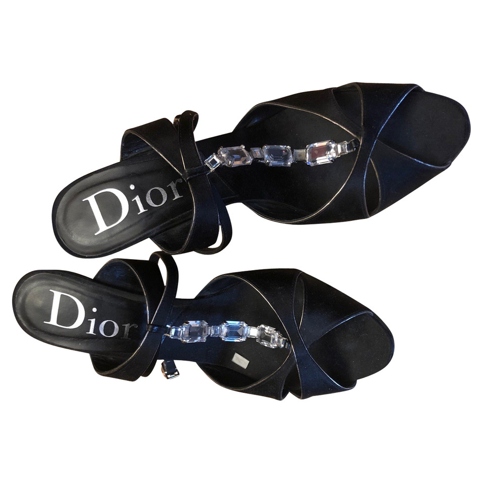 Christian Dior Sandalen in Schwarz
