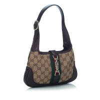 Gucci Jackie O Bag Canvas in Beige