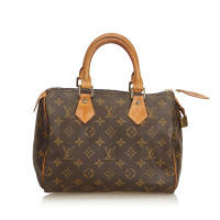 Louis Vuitton Speedy 25 in Tela in Marrone