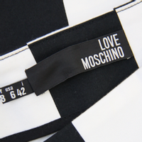 Moschino Love Rock in Schwarz/Weiß