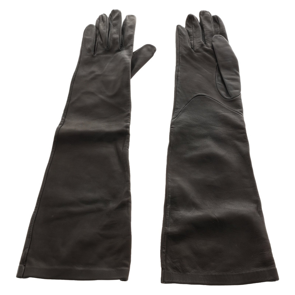 Cos Handschuhe aus Leder in Braun