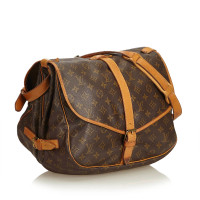 Louis Vuitton Saumur 35 aus Canvas in Braun