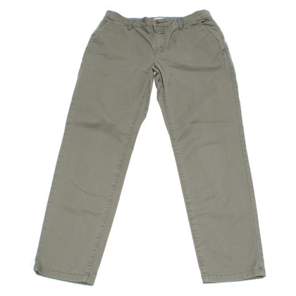 Closed Trousers Cotton in Khaki