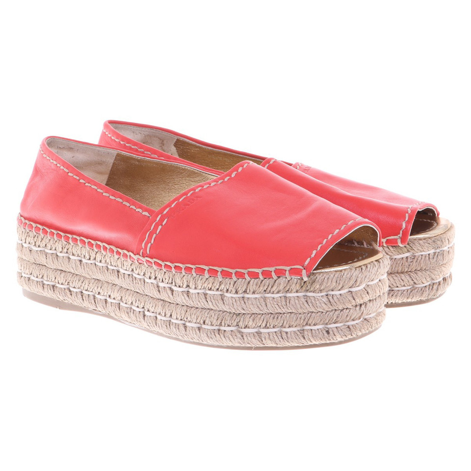 Prada Leather espadrilles