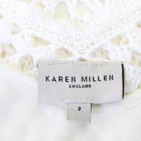 Karen Millen Gebreide jurk in crème