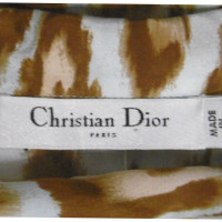 Christian Dior Zijden blouse met patroon