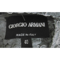 Giorgio Armani Camicetta di pizzo in grigio