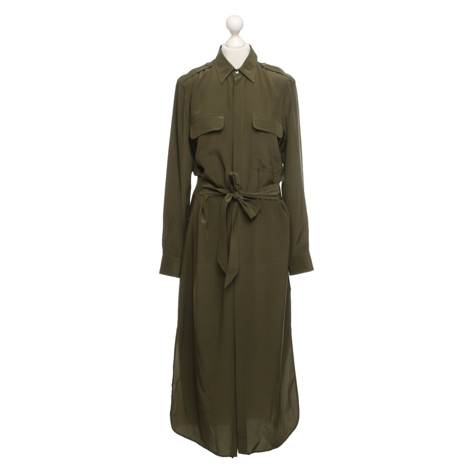 Ralph Lauren Kleid aus Seide in Khaki