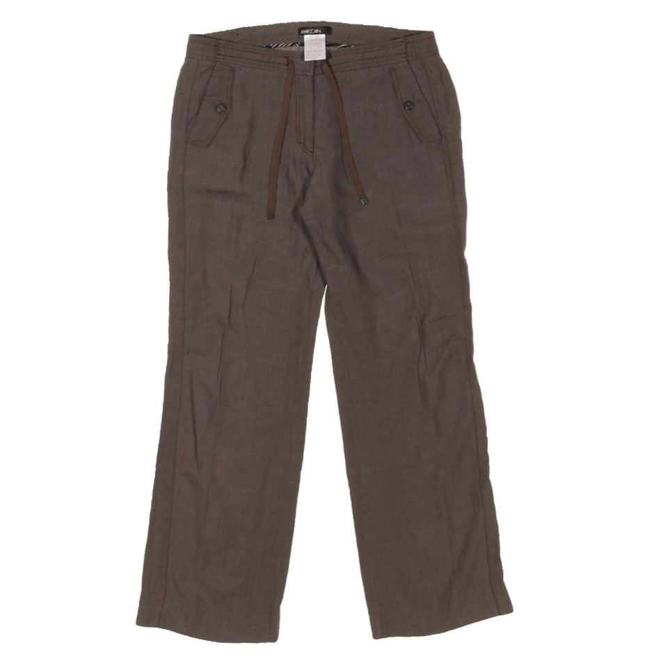 Marc Cain Hose aus Leinen in Taupe