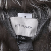 Yves Salomon Giacca reversibile in cashmere e pelliccia