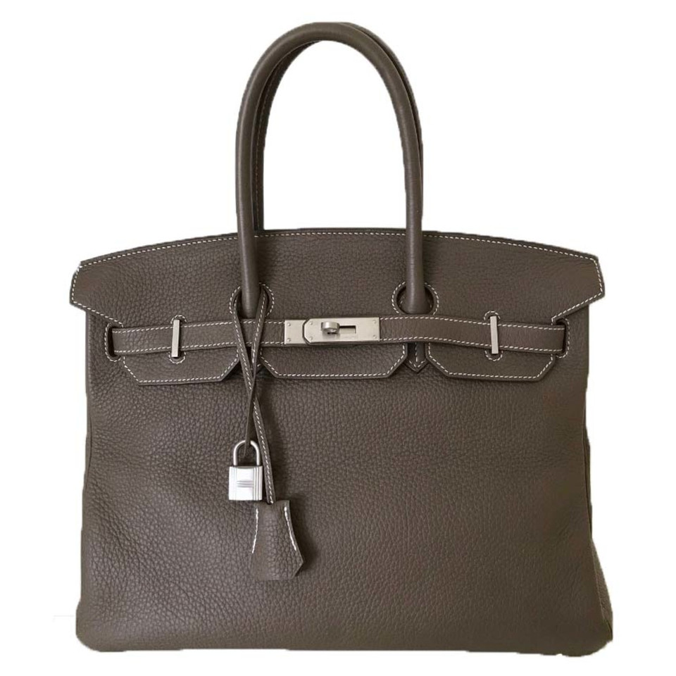 Hermès Birkin Bag 35 Leather in Taupe