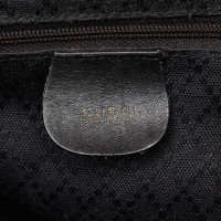 Gucci Bamboo Backpack in Pelle in Nero