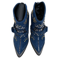 Zadig & Voltaire Stiefel aus Wildleder in Blau