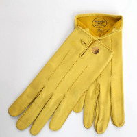 Hermès Guanti in pelle gialli