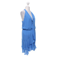Parker Kleid aus Seide in Blau