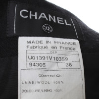 Chanel Wollrock in Schwarz