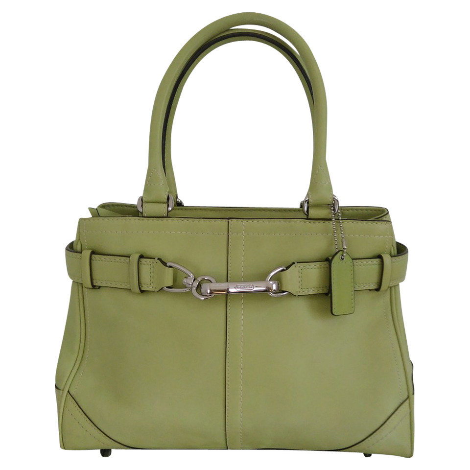 Coach lime green handbag