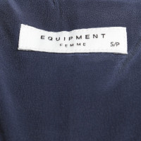 Equipment giacca di seta in blu