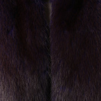 Céline Cashmere Cardigan with fur collar
