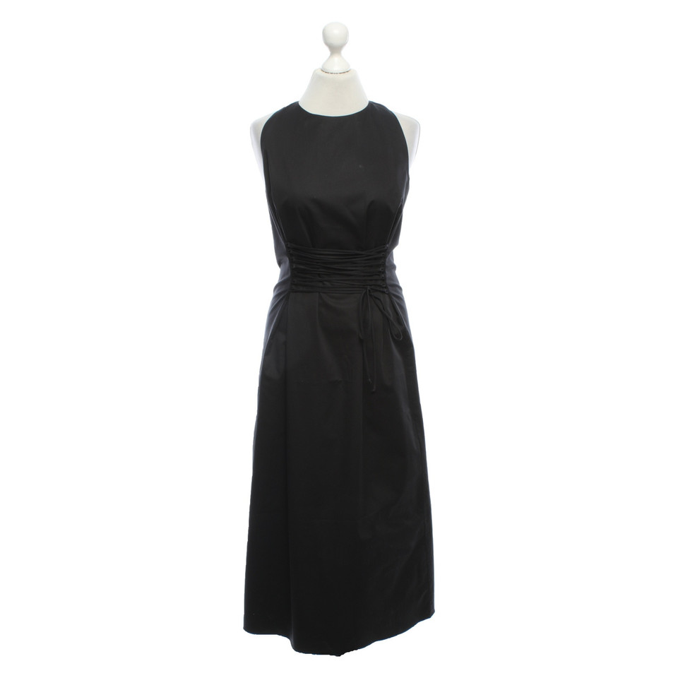 The Row Kleid aus Baumwolle in Schwarz