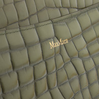 Max Mara Handtasche aus Leder in Grün