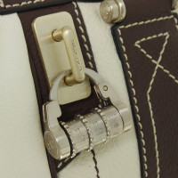 Lancel Handbag in Brown and cream