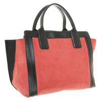 Chloé "Alison Leather Tote" in red