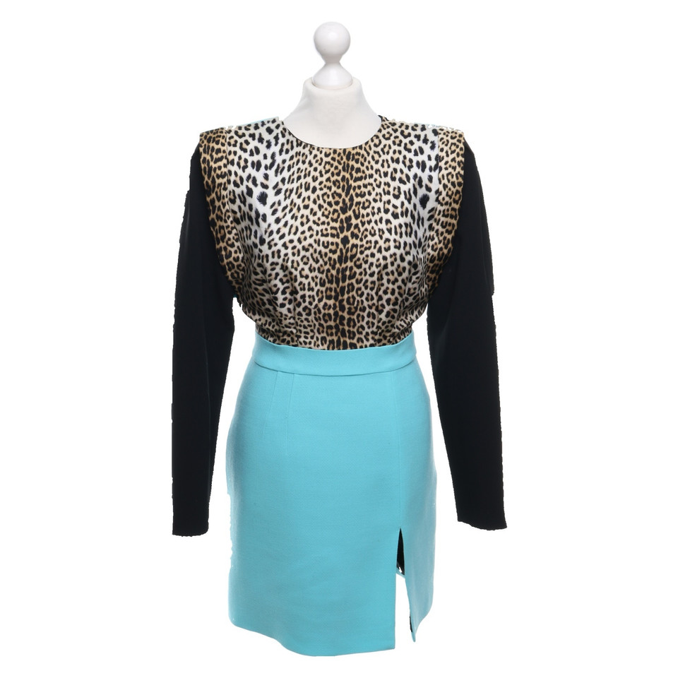 Emanuel Ungaro Kleid aus Material-Mix