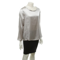 Basler Blouse en soie en gris clair