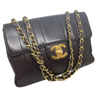 Chanel Flap Bag in Pelle in Marrone
