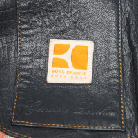 Boss Orange Jacket/Coat Leather in Blue