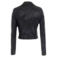 Patrizia Pepe Jacket/Coat Leather in Black