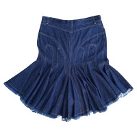 Alexander McQueen Denim skirt in blue