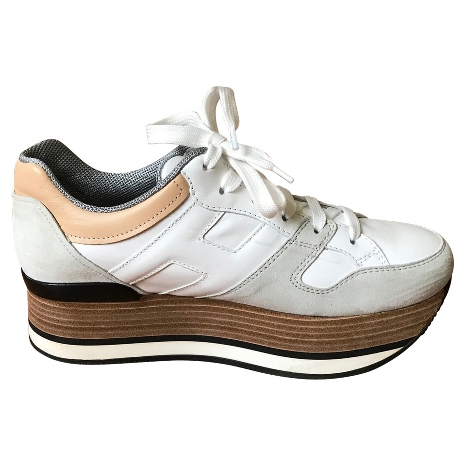 Hogan Chaussures de sport en Cuir en Blanc