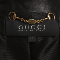 Gucci Leather coat in black