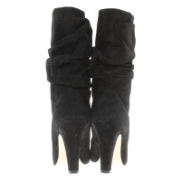 Manolo Blahnik Wild leather boots in black