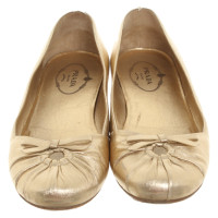 Prada Slippers/Ballerinas Leather in Gold