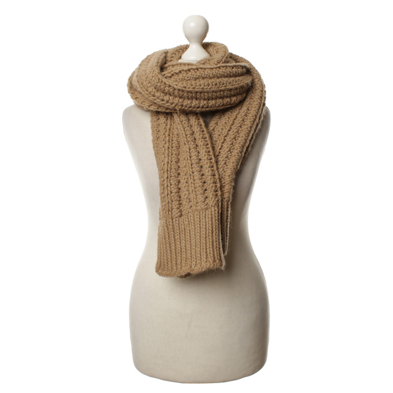 Strenesse Blue Knit scarf in Brown 