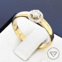 Niessing "Solitaire" ring 0.25 CT 585 gold