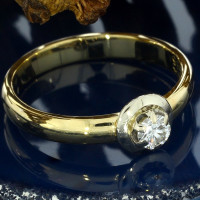 Niessing "Solitaire" Ring 0,25 CT 585er Gold