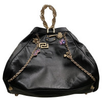 Versace For H&M Handtasche aus Leder in Schwarz
