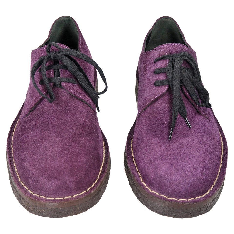Ann Demeulemeester Chaussures à lacets en Daim en Violet