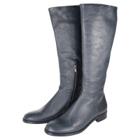 Jil Sander Leather Boots in Gray