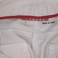 Prada Paire de Pantalon en Coton en Nude