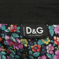 D&G Bluse mit floralem Print