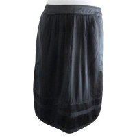 Burberry Black silk skirt