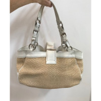 Prada Tote White Raffia &amp; Leather bag