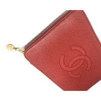 Chanel PORTE-DOCUMENTS VINTAGE EN CUIR ROUGE